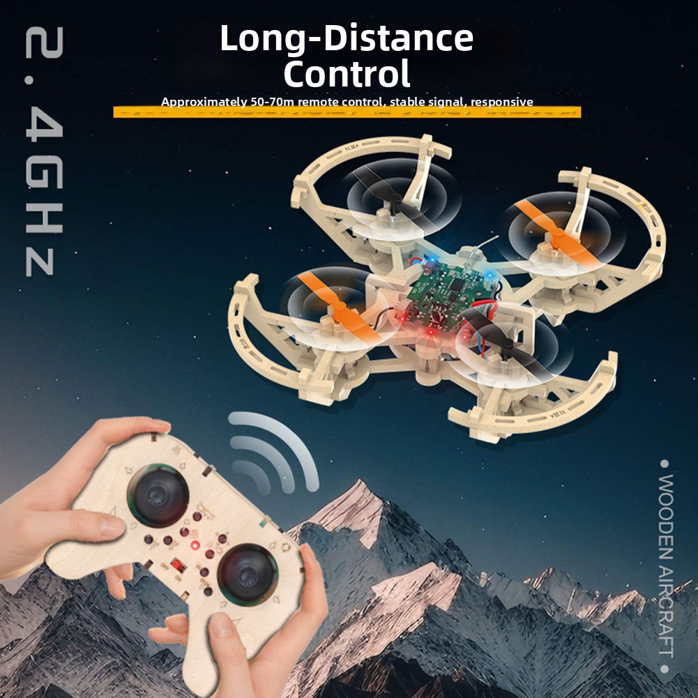 Kit Model Drone Kayu RC 3 Mode - Drone Kit Octocopter ulasan dan harga